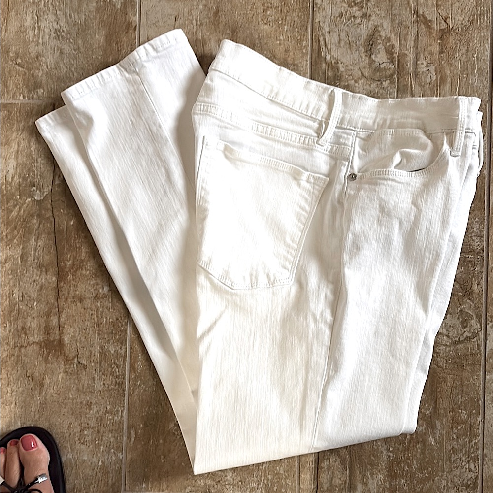 Frame Denim White Straight Leg Jeans Size 30 Le High Straight Brand New
